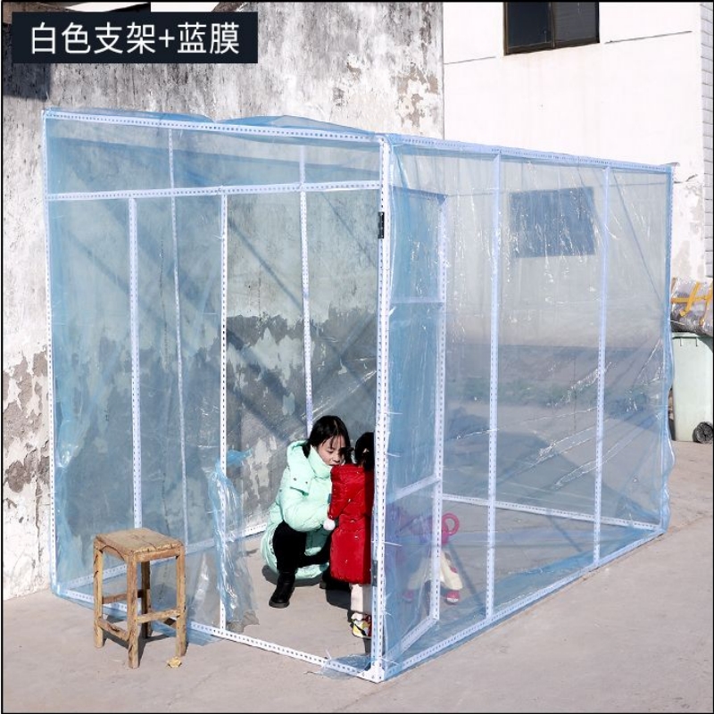 太阳棚阳光房农村冬季保暖透明帐篷阳光房透明塑料布盆景落地小屋