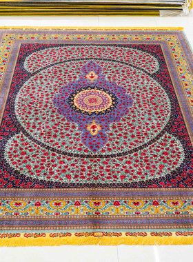 天匠收藏级真丝地毯客厅卧室门厅别墅家用手工编织地毯244x305cm