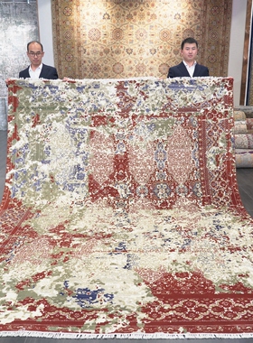 天匠别墅地毯出口全球87国现代简约轻奢羊毛地毯244x313cm