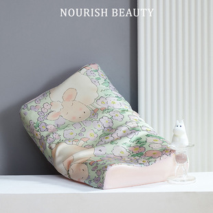 润美儿童乳胶枕套单人真丝枕套30×50单个小枕头套真丝记忆枕芯套