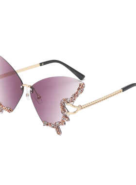 亏本清仓黑框碟形太阳镜女大脸墨镜防紫外线圆脸显瘦夏海边高级感