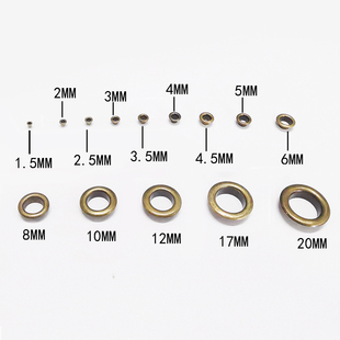 1.5-40mm防锈气眼扣紧固扣鸡眼铆钉钉子 鞋带扣广告扣吊牌圈扣