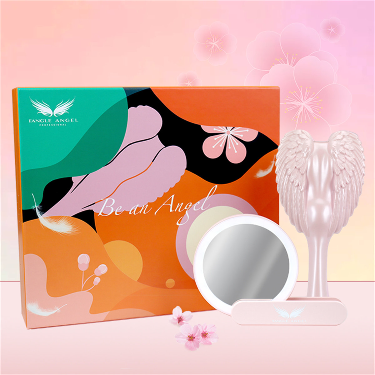 【正品保证】Tangle Angel英国天使按摩梳LED折叠镜魔镜礼盒送礼