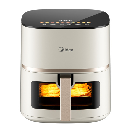 美的空气炸锅5L电子控制可视可调风力KZC5089底盘加热金属