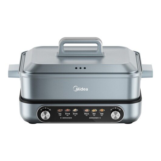 Midea/美的电火锅 鸳鸯锅分区控制钛陶不粘8升大容量MC-DHS352899