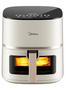 美的空气炸锅5L电子控制可视可调风力KZC5089底盘加热金属