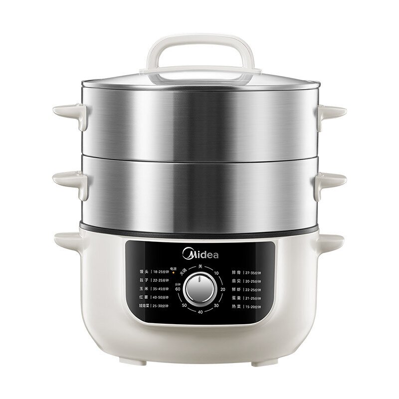 美的MZ-ZGE2866环绕蒸电蒸锅家用不锈钢可拆洗多功能蒸煮炖一体锅