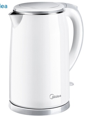 美的MK-SH17M301a电热水壶家用大容量1.7L烧水壶304不锈钢烧水壶