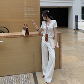 棉麻裤 现 一条高质松弛感 65%天丝 Row无皱麻裤 淡人邀请函