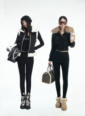 Dailyshero*山羊绒&天丝“可翻折腰头”半裙式假两件一体裙裤