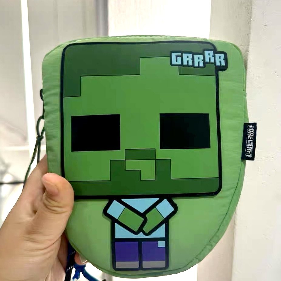 专柜代 没几个儿童包男童我的世界斜挎包 休闲包成人手机可放