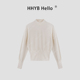 HHYB别来无恙 慵懒设计感上衣M951 新款 半高领长袖 套头毛衣针织衫