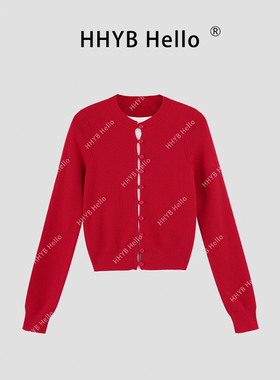 HHYB别来无恙 圆领假两件长袖针织衫女早秋新款韩系百搭上衣M740