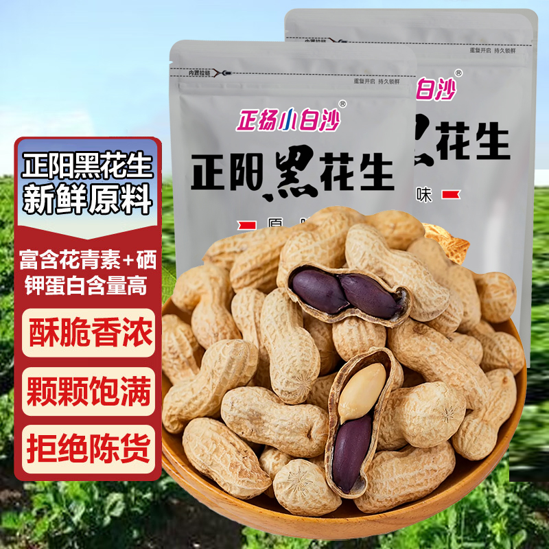 原味黑花生带壳黑花生