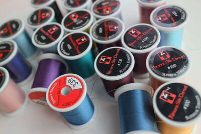 真丝贴布自由绗缝用线