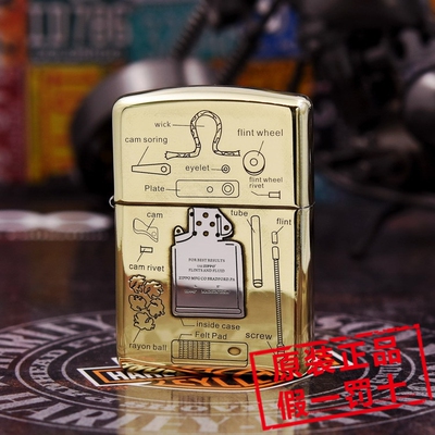 原装正品zippo芝宝盔甲打火机