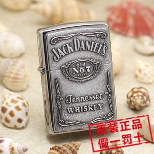 银杰克丹尼酒标 正品 惊喜徽章 250JD427 锡标 ZIPPO之宝打火机美版