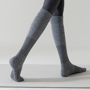 新款 五指瑜伽袜子女长筒运动健身压力压缩防滑袜普拉提舞蹈地板袜