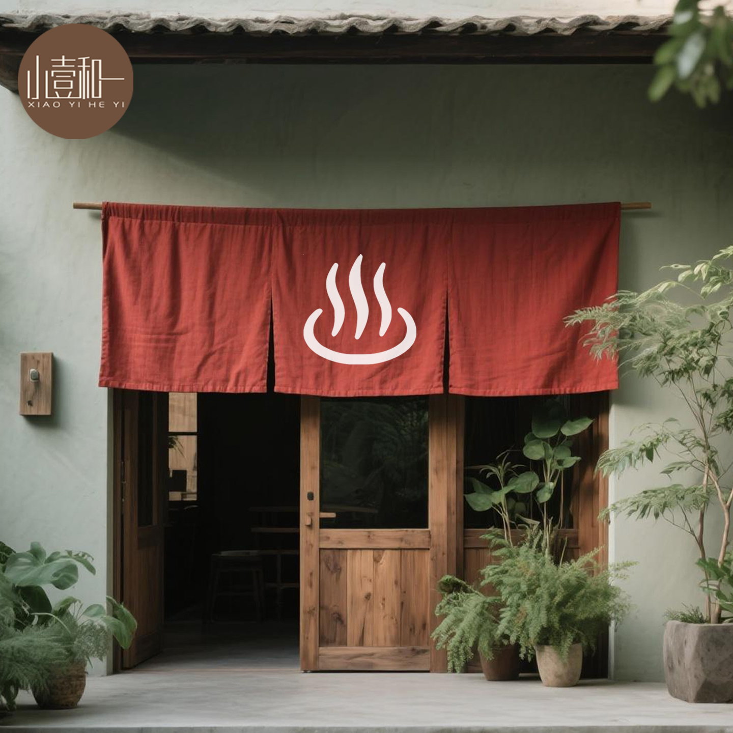 汤泉日式布帘定制门帘