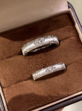 鎏金工艺雕刻戒指男女款