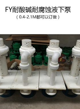 FY可空转直泵废气喷淋塔专用防腐耐酸碱泵立式液下泵水泵
