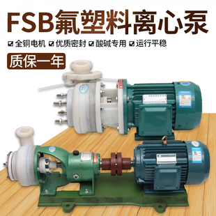 电动合金化工泵耐酸碱泵防腐蚀离心泵自吸泵泵头整机 FSBFZB新款