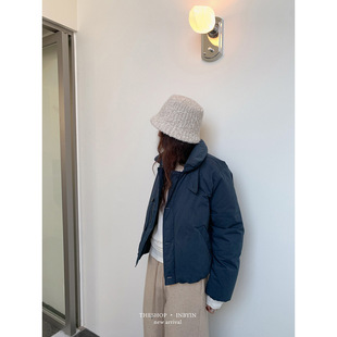 inbyin 冬日安全感立领短款羽绒服女2025新款小个子保暖外套