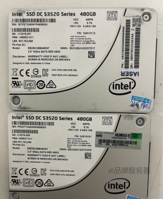INTEL480G企业级固态硬盘SATA