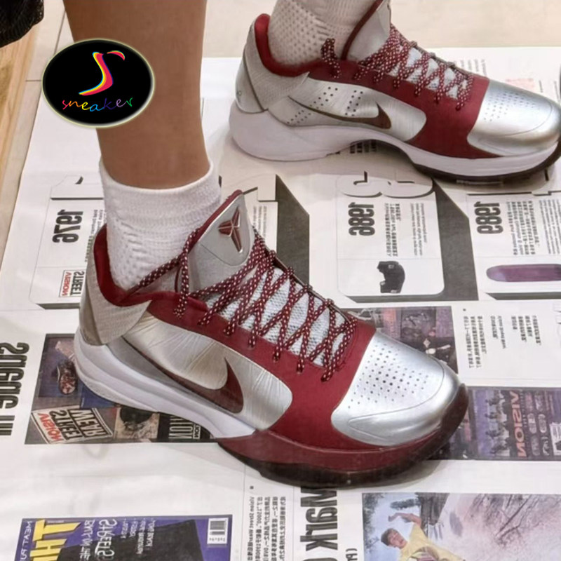 Nike Kobe 5 GS科比5女子儿童回弹透气支撑低帮篮球鞋 HM9522-001