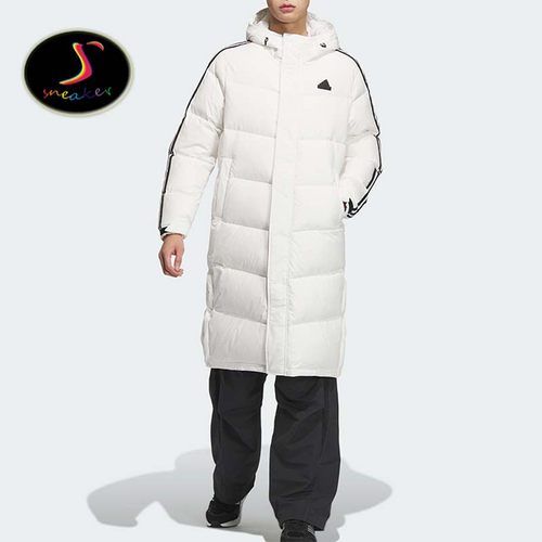 阿迪达斯男女休闲长款保暖羽绒服