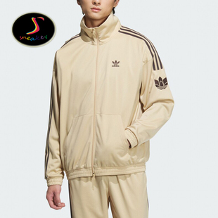 ADIDAS JL8399 三叶草男女三条纹运动休闲立领夹克外套