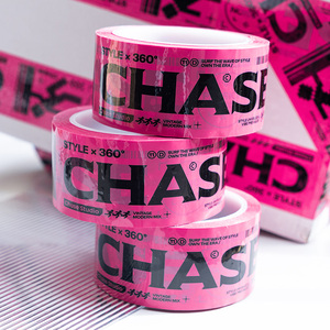 CHASE创意彩色透明胶带 手账行李箱装饰贴纸 打包纸封箱胶纸50米