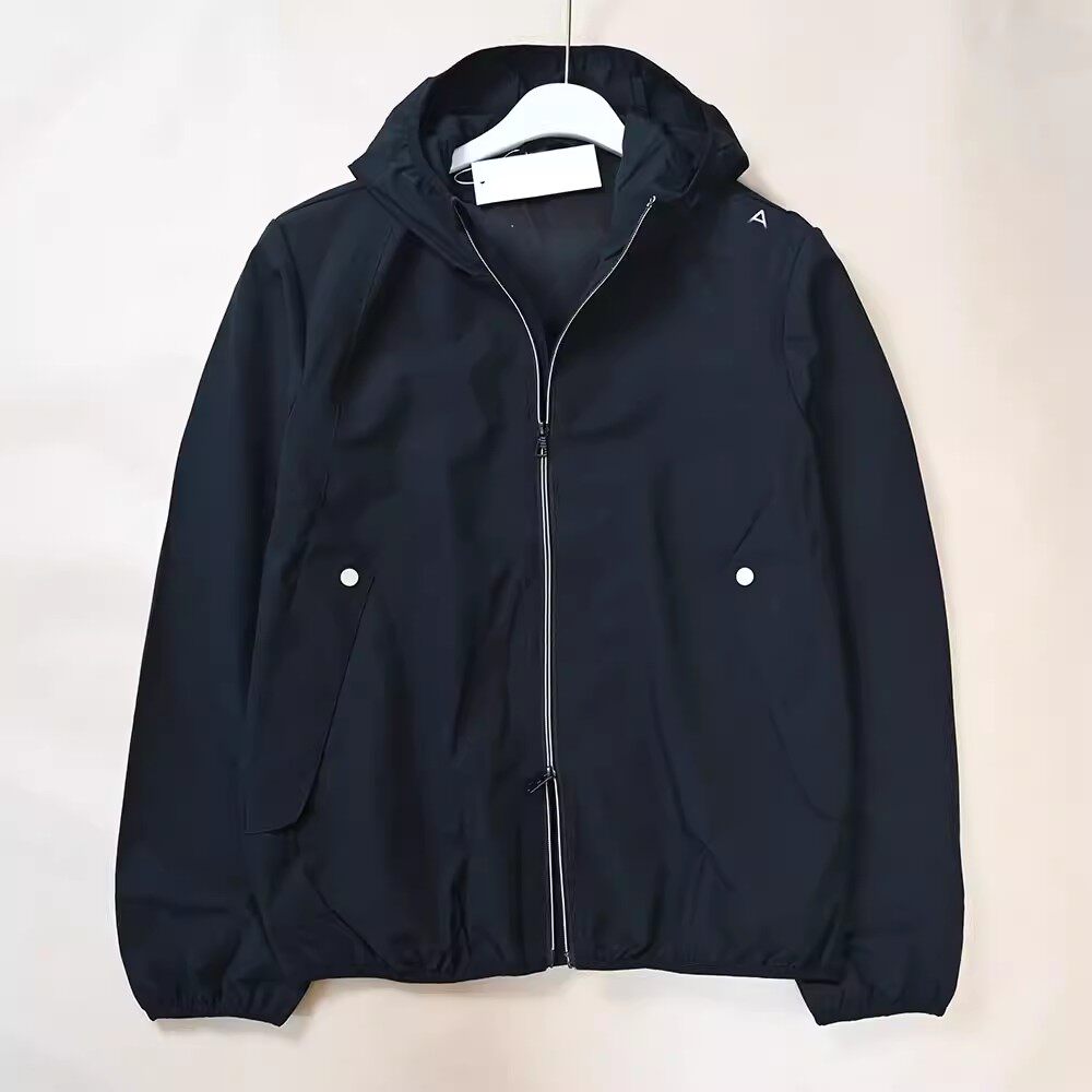 男士春秋连帽健身飞行员夹克薄款外套