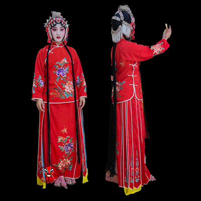 戏曲演出花旦改良带飘带袄裙裤