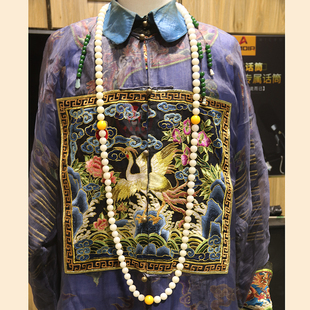 中原戏装戏曲演出用品 戏服官服配饰朝珠 京剧清代朝珠萧太后道具