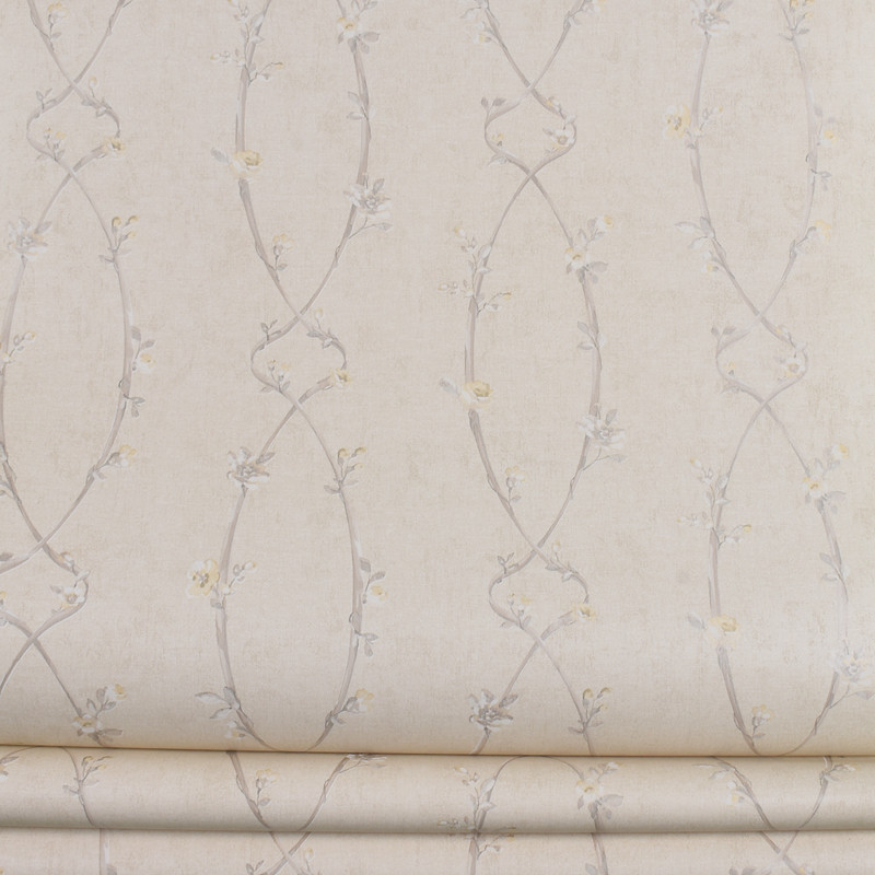 现货 BLST纯纸 壁纸 美式暖色系 卧室小花 叶客厅满铺 环保纯纸墙