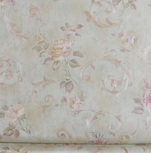 英国原装 田园温馨卧室 进口壁纸 复古绿 环保纯纸壁纸 美式 现货