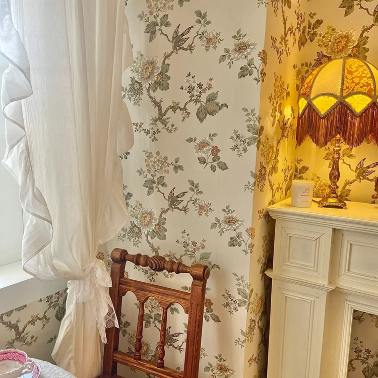 特价原装进口墙纸田园美式纯纸