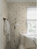 Swedish design warm and cozy small floral eco-friendly wood fiber wallpaper is fully covered in bedrooms, studies and children's rooms thumbnail 5
