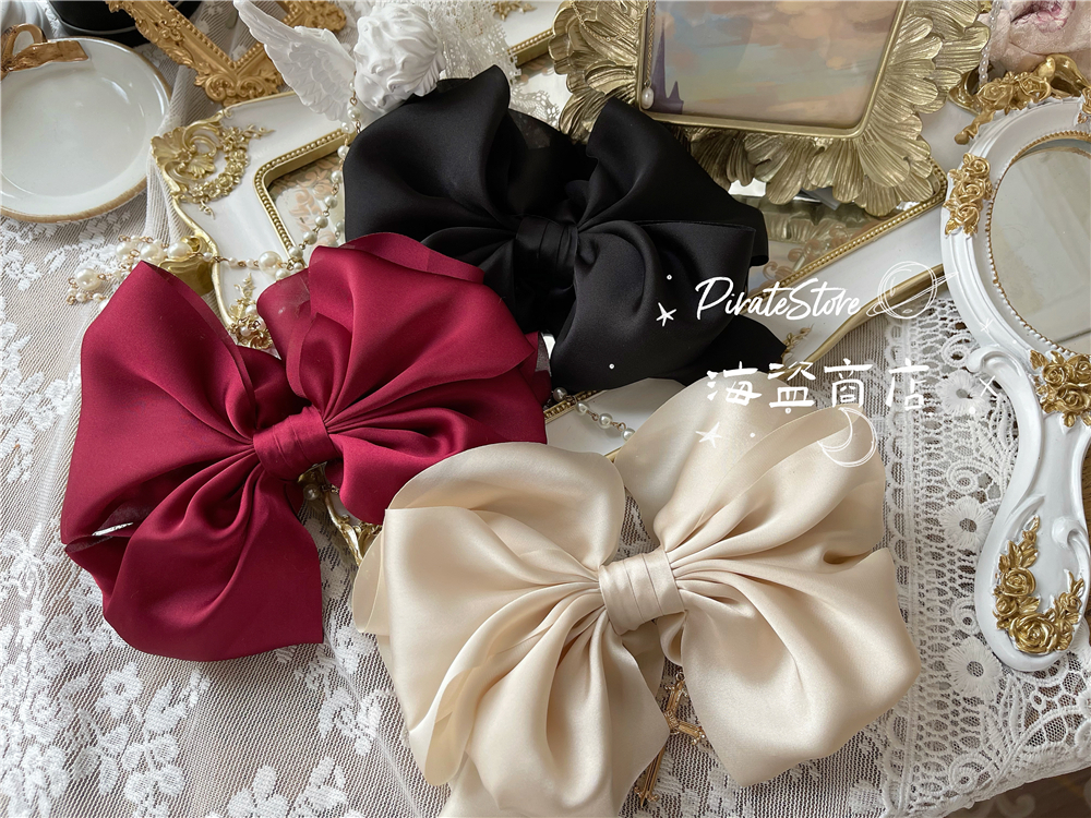 高级感法式风柔软复古发夹