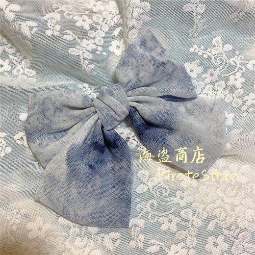 幻彩扎染蝴蝶结日常百搭大发夹