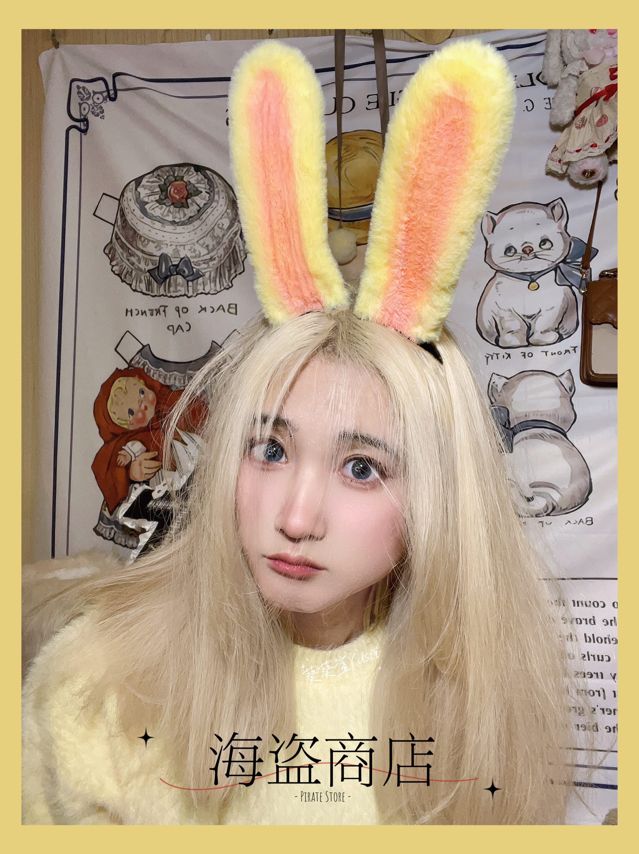 乌拉!Chiikawa吉伊卡哇 小八猫耳发箍乌萨奇兔耳鼠耳 拟人cosplay