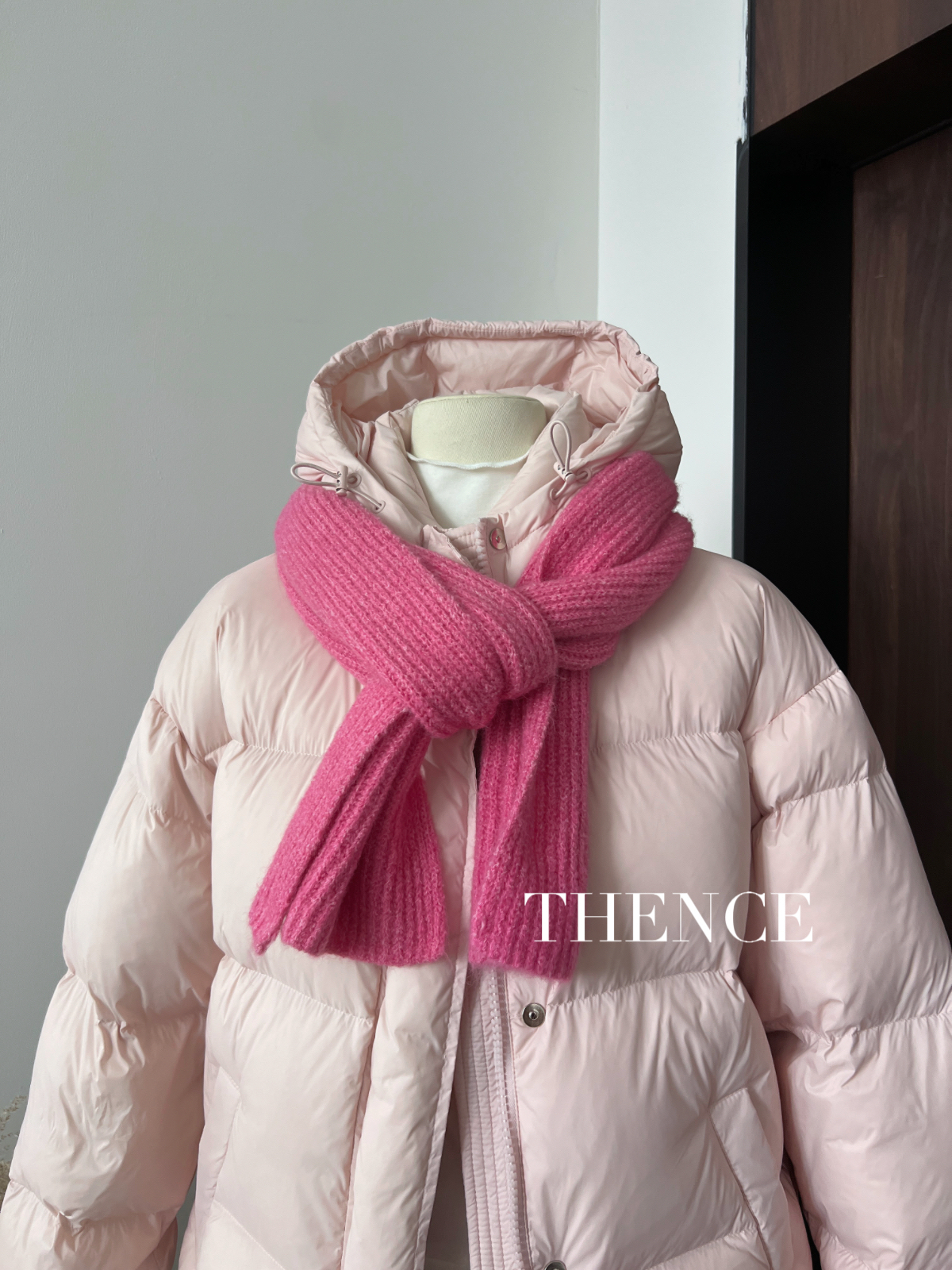 THENCE 搭配同款围巾 羊毛混纺毛线 百搭显白又减龄