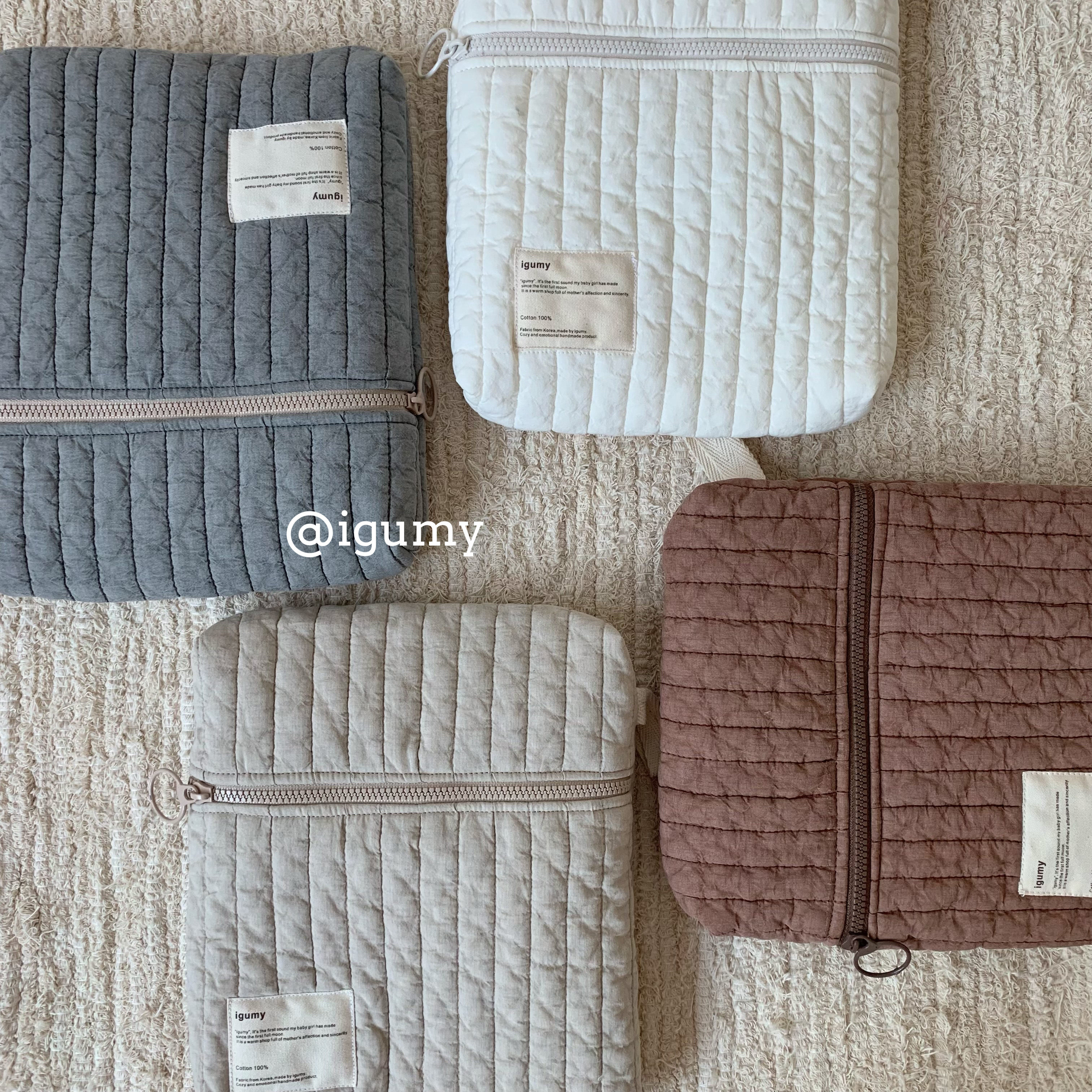 igumy韩国ins风妈咪包便携手提包外出母婴包奶瓶尿布收纳推车挂包