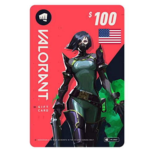 VALORANT无畏契约礼品卡US$100刀