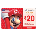 USD20 eShop Gift 美服任天堂礼品卡20Dollar Nintendo Card