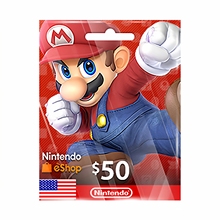Nintendo Switch 50USD eShop Download Code 美版任天堂礼品卡US