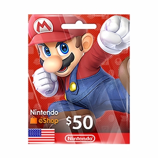 eShop 50USD Download Code 任天堂礼品卡US Nintendo 美版 Switch