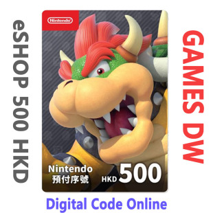 香港Nintendo任天堂eShop充值卡500港币点卡HKD 3DS/WII U/SWITCH