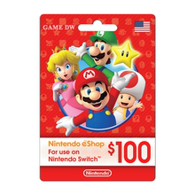 Nintendo eShop USD100 Gift Code 美服Switch2美元充值卡US$50*2